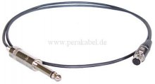 Klinkenstecker 6,3mm mono NYS 201 auf Mini XLR-Buchse RT3FC-B ( SC-Cicada SO-D14 )