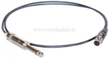 Klinkenstecker 6,3mm mono NYS201 auf Mini XLR-Buchse 4 polig RT4FC-B  ( 2x 0,22qmm )