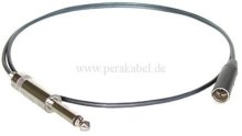 Klinkenstecker 6,3mm mono  auf Mini XLR-Stecker 4 polig  ( 2x 0,22qmm )