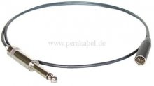 Klinkenstecker 6,3mm mono NYS201 auf Mini XLR-Stecker 4 polig RT4MC-B  ( 2x 0,22qmm )