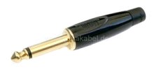 Preview: Klinkenstecker 6,3mm mono metall auf Klinkenstecker 3,5mm mono (Tricone MKII)