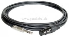 Klinkenstecker 6,3mm stereo (D) auf XLR-Buchse 4 polig ( schwarz )