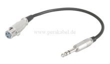 Klinkenstecker 6,3mm stereo auf XLR f