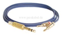 Klinkenstecker 6,3mm stereo verg. auf 2 x Bananenstecker 4mm verg.