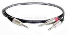 Klinkenstecker 6,3mm 3/2pol Neutrik - Insertkabel( 8x4 / 2x 0,22qmm )