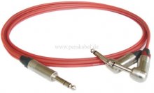 Klinkenstecker 6,3mm Neutrik (2x gewinkelt) - Insertkabel ( C121 )