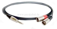 Klinkenstecker NP3X auf 2x XLR-Stecker NC3MX