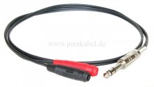 Klinkenstecker 6,3mm stereo auf 2 x Bananenbuchse 4mm