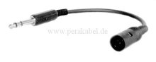 Klinkenstecker 6,3mm stereo auf DIN-Buchse ( DIN  3 + 5 belegt )