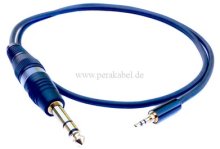 Miniklinkenstecker 2,5mm stereo auf Klinkenstecker 6,3mm stereo