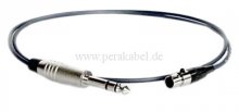 Klinkenstecker 6,3mm stereo 3pol auf Mini XLR-Buchse 3pol ( DAP MK-SPIN )