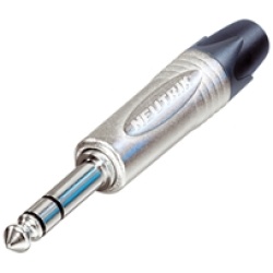 Klinkenstecker 6,3mm stereo NP3X auf 2 XLR-Buchse NC3FX