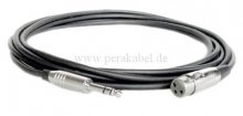 Klinkenstecker 6,3mm stereo (Tip und Ring gebrückt) auf XLR-Buchse