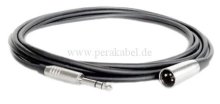 Klinkenstecker 6,3mm stereo (Tip+Ring gebr.) auf XLR-Stecker