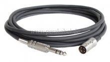 DIN-Stecker 3 polig auf Klinkenstecker 6,3mm stereo (1anTip;3anRing;2anMasse)