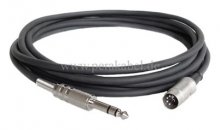 DIN-Stecker 5 polig auf Klinkenstecker 6,3mm stereo (1anTip;3anRing;2anMasse)