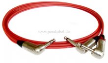 Klinkenstecker 6,3mm Neutrik (3x gewinkelt) - Insertkabel ( C121 )