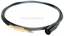 Klinkenstecker 6,3mm stereo auf XLR-Stecker 4 polig ( schwarz )
