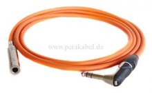 Klinkenstecker 6,3mm stereo gewinkelt auf Klinkenbuchse 6,3mm metall stereo ( DT )