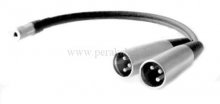 Miniklinkenbuchse 3,5mm stereo auf 2 x XLR-Stecker