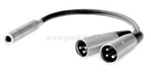 Klinkenbuchse 6,3mm stereo auf 2 x XLR-Stecker