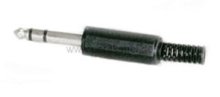 Klinkenstecker 6,3mm stereo (3pol) plastik