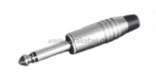Preview: RCA-Stecker high quality auf 2 x Klinkenstecker 6,3mm metall mono (D) DAP AV-48