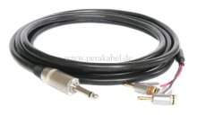 Lautsprecherkabel (Boxenkabel 2 x 2,5 qmm) Klinke 6,3mm/2 Bananenstecker gewinkelt
