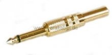 Preview: Klinkenstecker 6,3mm stereo vergoldet auf Klinkenstecker 6,3mm mono vergoldet DAP LC-126