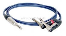 Insertkabel ( 8 x 4 )-Klinke 6,3mm 3pol auf 2 x Winkelklinke 6,3mm 2pol ( DAP X-type )