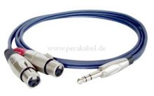 Stereoklinkenstecker 6,3mm auf 2 x XLR-Buchse