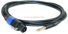 Lautsprecherkabel (Boxenkabel) Klinkenstecker 6,3mm vergoldeter Tip auf Lautsprecherstecker
