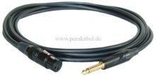 Klinke 6,3mm auf XLR-Buchse (unsymmetrisch doppelter Schirm)