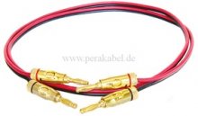2 Bananenstecker auf 2 Bananenstecker-HiFi Lautsprecherkabel 6x3