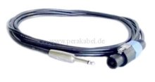 Lautsprecherkabel  Klinkenstecker 6,3mm auf Lautsprecherstecker