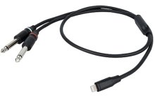 DAP-Lightning-Stecker auf 2x Klinkenstecker 6,3mm mono
