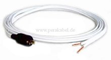 HiFi Lautsprecherkabel-Stecker auf 2 abisolierte Innenleiter