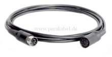 DIN-Kabel Verlängerung ( Innenleiter 4x 0,14qmm ) Stecker/Buchse 5polig