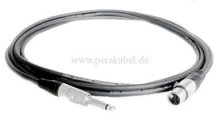 Mikrofonkabel - Klinkenstecker 6,3mm mono Neutrik auf XLR-Buchse Neutrik