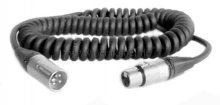 Mikrofonkabel Spiralkabel 4m - XLR Neutrik
