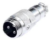 Mikrofonstecker 3pol auf Mikrofonbuchse 3pol