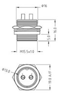 Mikrofonstecker Einbau  4 polig