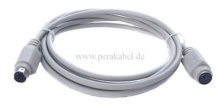 DIN-Kabel  Mini DIN-Stecker/Buchse 6 polig (PS2)