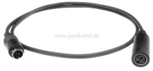 DIN-Kabel  Mini DIN-Stecker / Buchse 3 polig ( 3x0,25 qmm)