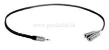 Miniklinkenstecker 2,5mm mono auf 2 Miniklinkenbuchsen 2,5mm mono    0,2m