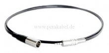 Miniklinkenstecker 2,5mm stereo 3pol auf Mini XLR-Stecker 3pol