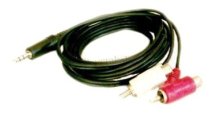 Miniklinkenstecker 3,5mm stereo auf 2 RCA-Stecker/Buchsen (standard) 1,5m