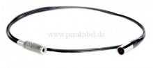 Mini XLR-Stecker 3pol ( Pin 2+1 belegt ) auf Miniklinkenbuchse 3,5mm mono 2pol