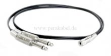 Miniklinkenbuchse 3,5mm stereo 3pol auf 2 x Klinkenstecker 6,3mm mono 2pol