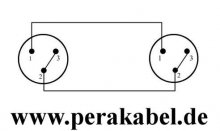Preview: Mini XLR-Buchse auf Mini XLR-Buchse ( DAP MK-SPIN , 2+3 gebrückt )